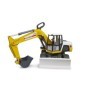 Bruder excavator galben
